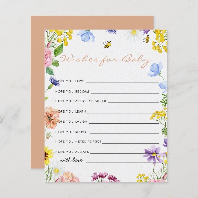 Lámina Dulce como puede ser el deseo de juego de Baby Sho (Anverso / Reverso)