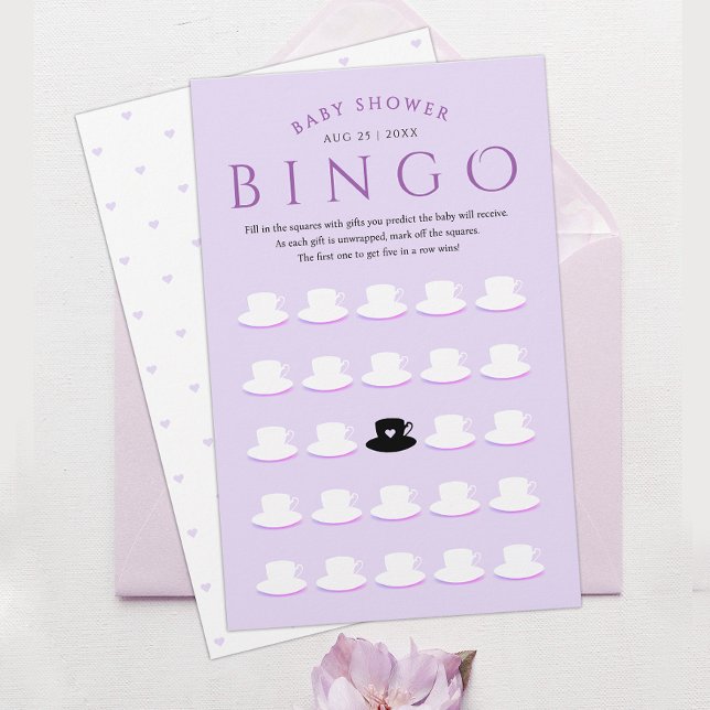Lámina Dulce Cumpleaños Niña Lila Lavanda Bingo Té  (Subido por el creador)