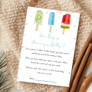 Lámina Dulce de Paleta Azul para Baby Shower Qué tan Gran