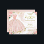 Lámina Dulce de presupuesto 16 Invitación Dorado Rubor Go<br><div class="desc">Una encantadora invitación de 16 dulces de moño rosa. Fácil de personalizar con tus detalles. Por favor, no dudes en contactarme si tienes alguna petición especial. NOTA: Para obtener ayuda sobre pedidos, envío, información sobre productos, etc., póngase en contacto con el Servicio de Atención al Cliente de Zazzle directamente https://help.zazzle.com/hc/en-us/articles/221463567-How-Do-I-Contact-Zazzle-Customer-Support-....</div>