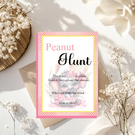 Lámina Dulce Elefante Rosa Baby Shower Juego de Caza de P