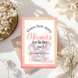 Lámina Dulce Juego de Tarro de Caramelos de Elefante Rosa