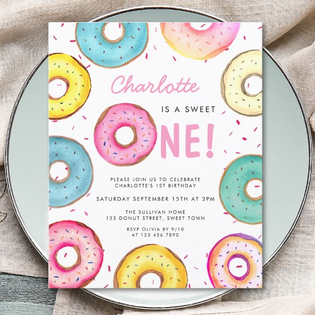 Lámina Dulce presupuestal 1 donuts Invitación a cumpleaño (Subido por el creador)
