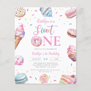 Lámina Dulce Presupuestario Un Pastel Donut Candy Primer