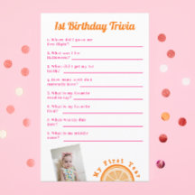 Dulce primer juego de la Trivia de Cumpleaños