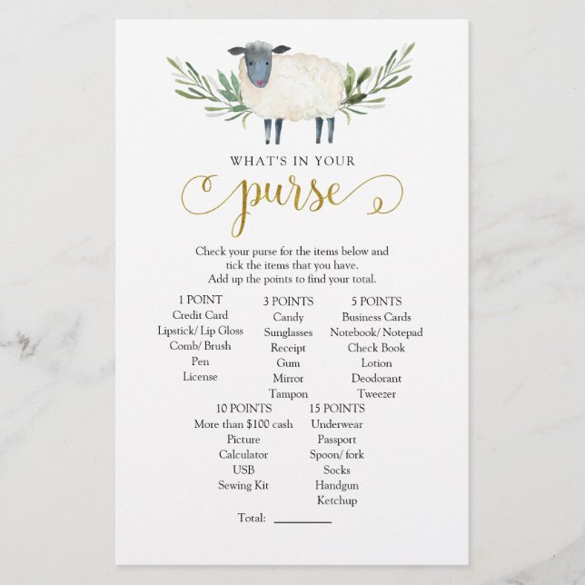 Lámina Dulce vegetación de cordero (Anverso)