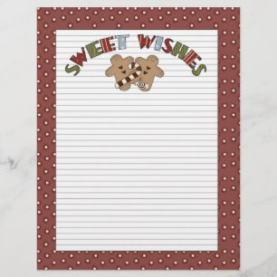 Lámina Dulces deseos Cookie Holiday Letterhead