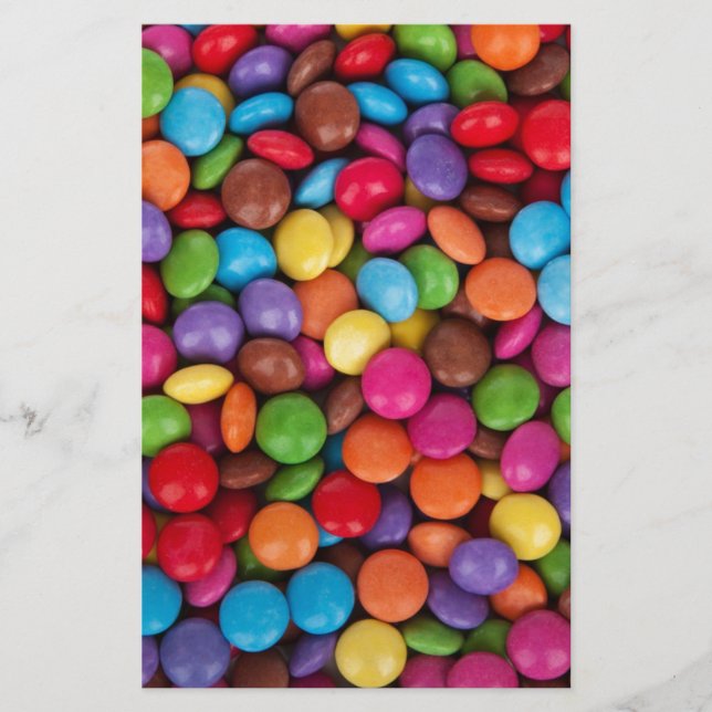 Lámina Dulces multicolores de Smarties (Anverso)