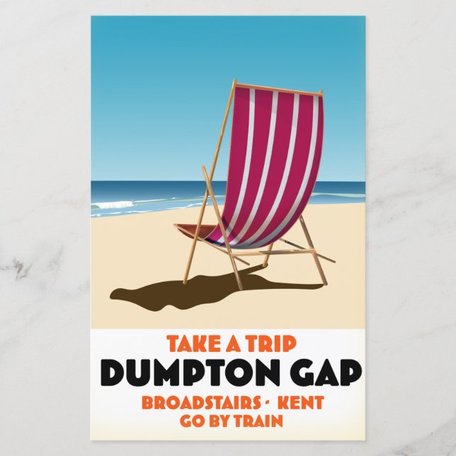 Lámina Dumpton Gap Broadstairs Kent poster marítimo Postc (Anverso)