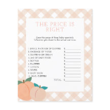 Durazno | Adivinar el juego de la ducha de precios