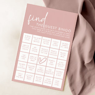 Lámina Duste ducha Minimalista rosada juego de bingo invi