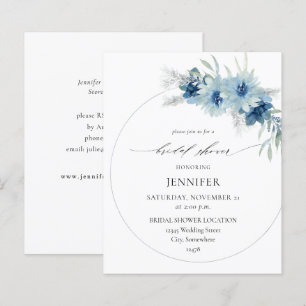 Lámina Duste presupuesto Blue Boho Floral Ring Bridal Sho