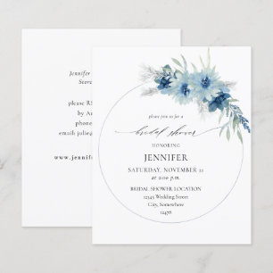Lámina Duste presupuesto Blue Boho Floral Ring Bridal Sho