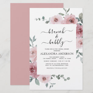 Lámina Duste presupuesto Brunch rosado y ducha Bubbly Bri