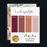 Lámina Duste Rosa de colores Boda Palette Card 2023<br><div class="desc">Duste Rosa de colores Boda Palette Card 2023</div>