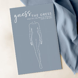 Lámina Dusty Blue Bridal Shower Adivinan El Juego De Vest