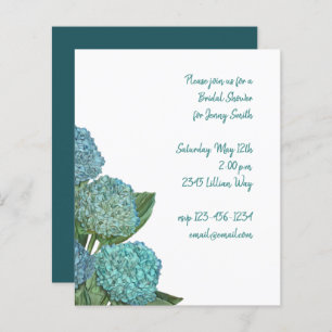 Lámina Dusty Blue Hydrangea Bouquet