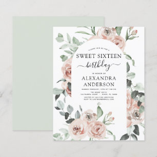 Lámina Dusty Presupuesto Dulce Rosa Dieciséis Cumpleaños
