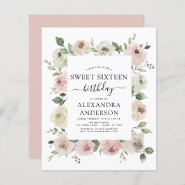 Lámina Dusty Presupuesto Dulce Rosa Dieciséis Cumpleaños
