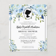 Dusty presupuesto Floral Azul Floral Era Bridal Sh