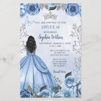 Lámina Dusty presupuesto Plata Azul Plata Floral Princesa