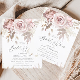 Lámina Dusty Rosa Marfil Floral Presupuestaria Bridal Sho