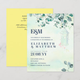 Lámina Dusty Sage Yellow EUCALYPTUS Boda de presupuesto d