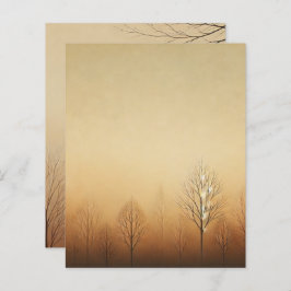 Lámina Earthy Brown Sunset Otumnal Scrapbook Paper