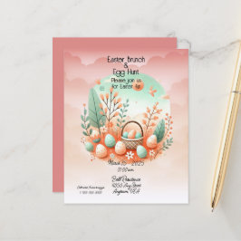 Lámina Easter Brunch & Egg Hunt Naranja Green