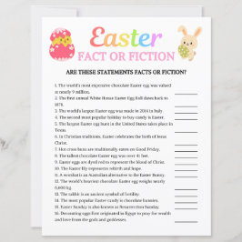 Lámina Easter Fact o Juego de Ficción