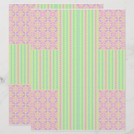 Lámina Easter Pastel Cross 2-Sided Scrapbook Paper
