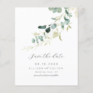 Lámina Ecalipto rústico sage verde vegetación boho presup