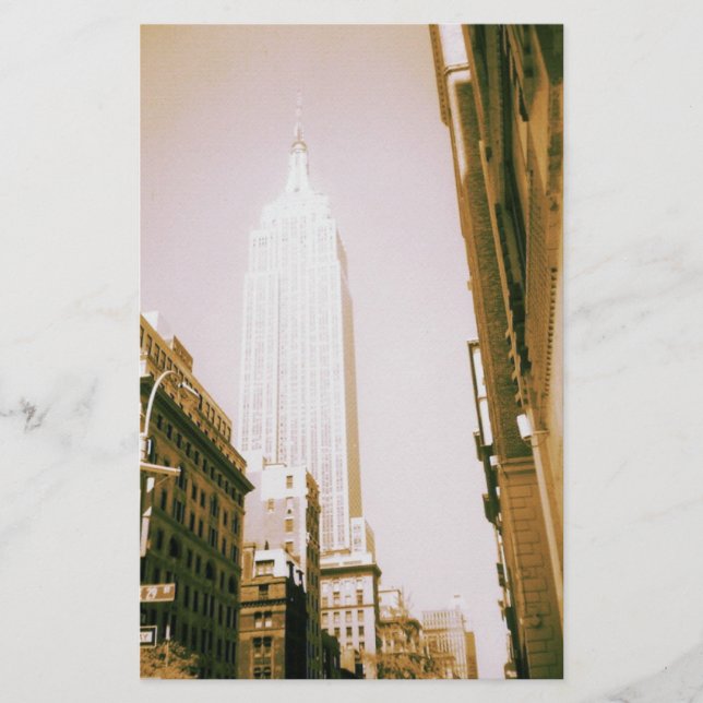 Lámina Edificio Empire State, Ciudad de Nueva York (Anverso)