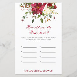 Lámina Editable ¿Qué edad tenía el juego de ducha de novi