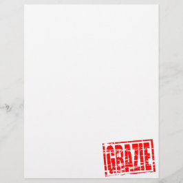 Lámina Efecto de sello de goma rojo Grazie