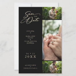 Lámina Efecto dorado del presupuesto Collage de la inclin