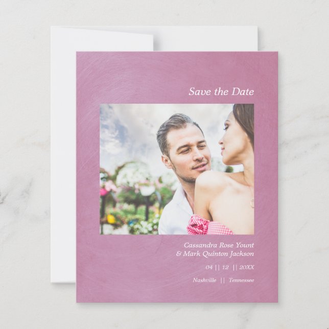 Lámina Efecto metálico de la Invitación del Boda de presu (Anverso)