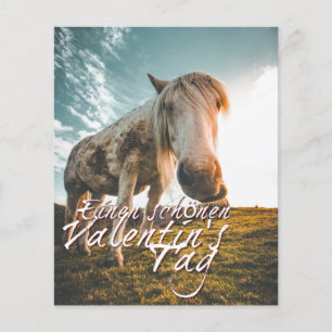Lámina Einen schönen Valentinstag mit schauendem Pferd