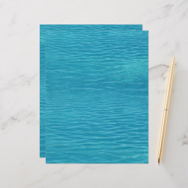 Lámina El agua de la piscina revuelve el volante de la es (Anverso/Reverso In Situ)