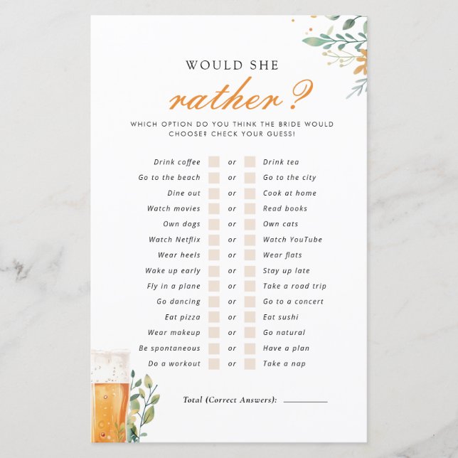 Lámina El amor a la cerveza se está preparando, preferirí (Anverso)