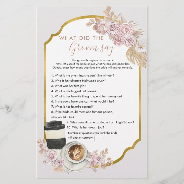 Lámina El amor de Boho está preparando ducha de novia lo  (Anverso)