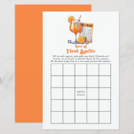 Lámina El amor en el primer juego de Bingo Spritz Bridal 