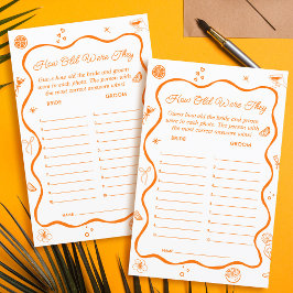 Lámina El amor en el primer spritz Bridal Shower Adivinan