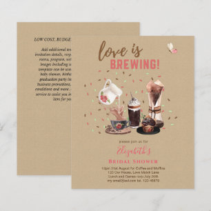 Lámina El amor es preparar café BRIDAL, muffins INVIT