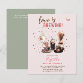 Lámina El amor es preparar café BRIDAL, muffins INVIT
