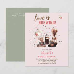 Lámina El amor es preparar café BRIDAL, muffins INVIT