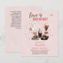 El amor es preparar café BRIDAL, muffins INVIT