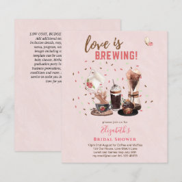 Lámina El amor es preparar café BRIDAL, muffins INVIT
