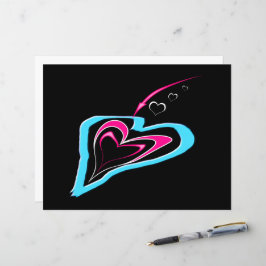 Lámina El amor es un rastro de corazones Postcard