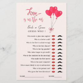 Lámina El amor está en el juego Adivina quién duerme